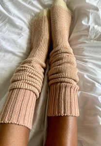 Rose Gold Cozy Socks